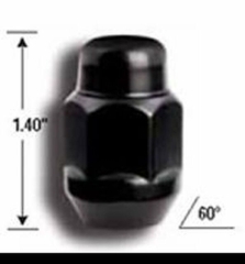 Radmuttern - Wheel Nuts  12 x 1,5  KB Schwarz